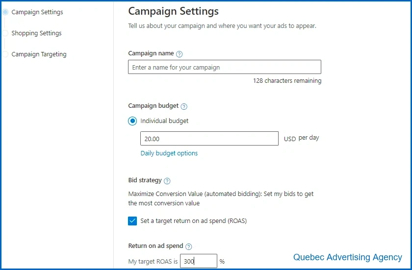 Setup Shopping Campaign in Microsoft Advertising